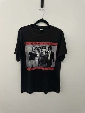 Vintage 1989 Rolling Stones Steel Wheels North American Tour T-Shirt XL Budweise